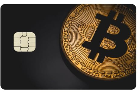 Bitcoin Kreditkarten Aufkleber & Crypto Cover Sticker - Large Chip