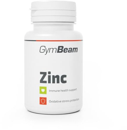GymBeam Zinco 15 mg, Integratore Alimentare, Compresse di Zinco Puro, Supporta la Salute delle Ossa, Contribuisce al Metabolismo dei Carboidrati, Mantenimento di Pelle, Capelli e Unghie Sani (90 tab)