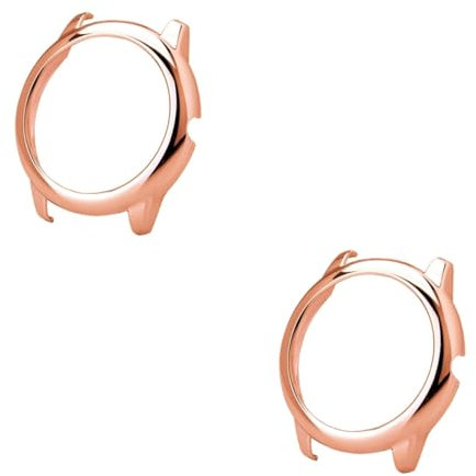 Amosfun 2stücke Schutzrahmen Für Uhr Kompatibel Mit Solar Langlebige Pc-hülle Roségold Als Displayschutz Und Uhrenschutz Für Männer Und Frauen Bei Verschiedenen Anlässen