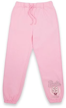 Barbie femmes jogging en rose | Mesdames Malibu Tennis Club 1959 Long Leg Graphic Bottoms | Sports Crest Vintage Style survêtement pantalon de survêtement | Poupée film vêtements pour elle