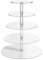 HEKOBAG 5 Tier Acrylic Cupcake Stand, Round Acrylic Display Stands Clear Dessert Pastry Tower Premium Cupcake Holder Reusable Dessert Tower for Wedding, Birthday, Theme Party, Baby Shower -16.7’’
