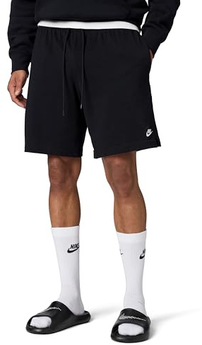 Nike Homme M NK Club Knit Shorts, Black/White, L EU