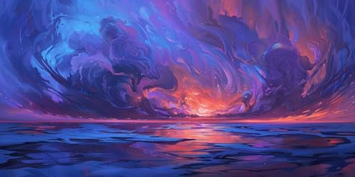 DIY 5D Diamond Painting Sonnenuntergang Diamant Painting Bilder Erwachsene Fluss Diamond Painting XXL 100x200cm Diamond Painting Set, 5D Diamond Art Stickerei Basteln Painting für Home Wand Décor P-C