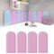 3D Wandpaneele Wandverkleidung Selbstklebend, PU Wasserdicht Wandpolster Kinderzimmer, Wandpaneele Gepolstert, Wandkissen Zum Aufhängen für Kopfteil Bett Ndkissen Kinderzimm (Lila)