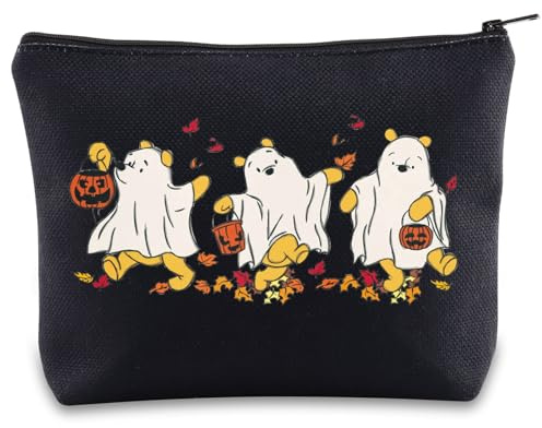 Pooh Bear Make-up-Tasche, Puuh-Liebhaber, Geschenk, Pooh, Geist, Halloween, Geschenke, Puuh Bär Herbst Kosmetiktasche, Bear Ghost UK