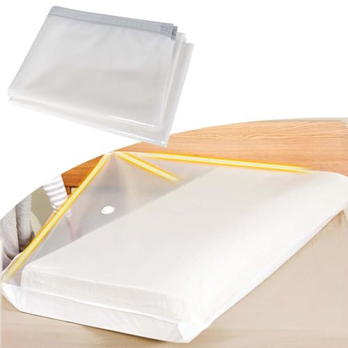 Homirty Mattress Vacuum Storage Bags, Reusable, Waterproof, 220cm x 100cm, White, Seal Closure