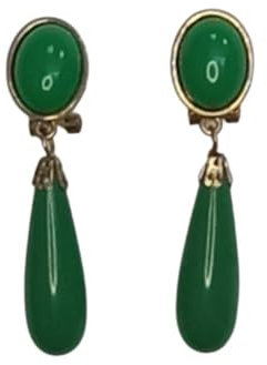 PENDIENTE FLAMENCA LAGRIMA MEDIANA (VERDE)