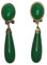 PENDIENTE FLAMENCA LAGRIMA MEDIANA (VERDE)