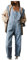 AEGJEGVD Salopette en Jean pour Femme - Coupe Ample - Coupe Droite - Jambes Larges - Stretch - Mode - Combinaisons et Combishorts Femmes Pas Cher - Vetement Soldes 2025 - Décontracté Baggy Jumpsuit