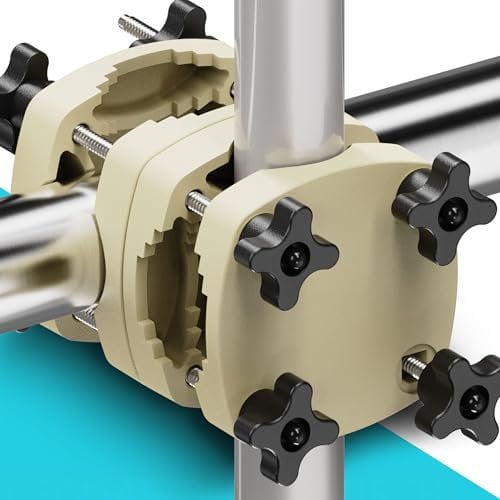 Menz Support de parasol de balcon, marron sable - Support de parasol fonctionnel pour une ombre confortable - Support de parasol universel pour balcon comme pied de parasol pour balcon