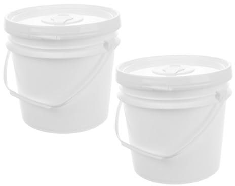 CALLARON 2pcs Plastic Wipes Bucket Lid Reusable Wipe Holder Large Capacity Storage for Car Home Travel