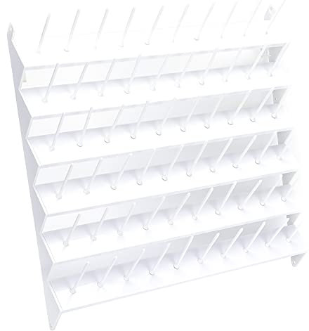 Resefinem Plastik -Faden -Rack -Tisch -Nähzubehör mit 60 Spulen zum Überschreiben von Maschine