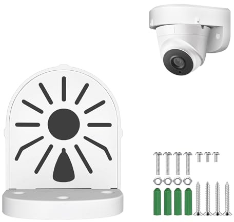 ZT-NET Universal Wandhalterung für Dome-Kamera, Anschlussdose Tiefe Basis Überwachungskamera, Metall massiv Kabelmanagement-Box Innen-und Außenbereich CCTV IP-Überwachungskameras Halterung