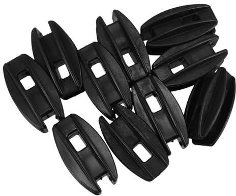 Angoily 10pcs Black Electric Fence Insulators Set Sturdy Fence Wire Accessories for Farm and Animal Fencing Diy Post Insulator Kit for Secure Outdoor Use
