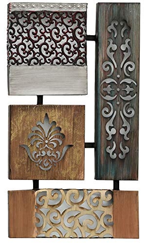 Wandobjekt Wandbild Eisen lackiert 68cm
