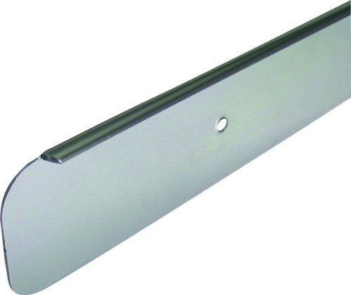 Specialist SP5017 Worktop Trim Bullnose End Cap - Bright Silver