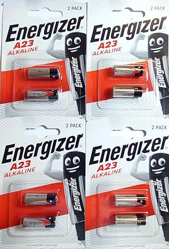 Energizer Set di 8 BLISTER di 1 batteria alcalina A23/E23 A MN21 12 V