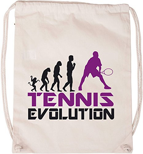 EZYshirt® Tennis Evolution Baumwoll Stoffbeutel