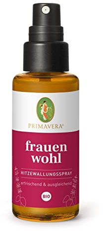 PRIMAVERA Frauenwohl Hitzewallungsspray bio 50 ml - Körperspray mit blumigem Duft - Aromatherapie - erfrischend, ausgleichend - vegan