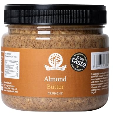 Nutural World - Burro di Mandorle Croccante (1kg) - *** Nuova Confezione *** - Vincitore del Great Taste Awards