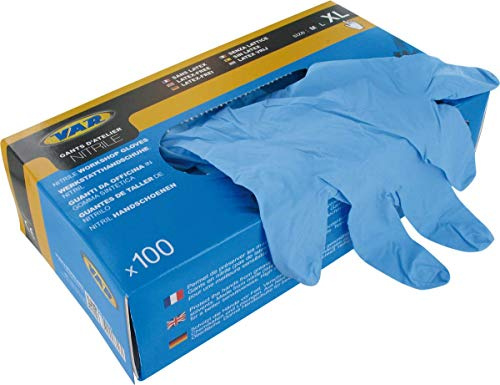 Var vr78003 Nitril-Handschuhe, Herren, Grau, XL
