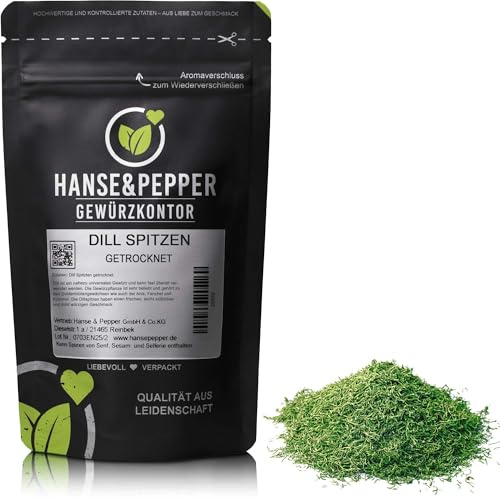 250g Dill-Spitzen ideal für Salat Kartoffeln Fisch aromatisch in Spitzenqualität - Gourmet Serie