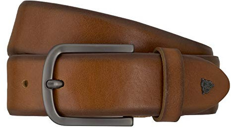 Roy Robson Gürtel Herrengürtel Ledergürtel Cognac 7616, Farbe:Braun, Länge:105