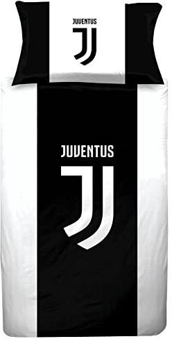 Juventus FC - Bettwäsche-Set (Einzelbett) (Schwarz/Weiß)