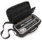 Two Wireless Microphone Case Compatible with Wireless Mic System Handheld Microphones Sennhesier, Shure and More, Dual Mic Bag with Shoulder Strap and Hard Shell Exterior