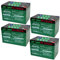 KIT 4 BATTERIE AL PIOMBO RICARICABILE 12V 48V 12AH CICLICA USO CICLICO BICI BICICLETTE ELETTRICHE MONOPATTINI QUAD ELETTRICI TRAZIONE ELETTRICA CONNETTORI FASTON 6,35mm DEEP CYCLE 6-DZM-12 6DZM12