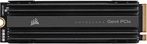 Corsair MP600 PRO 2TB M.2 NVMe PCIe x4 Gen4 SSD (Lesegeschwindigkeitenvon bis zu 7.000 MB/s sowie sequenziellen Schreibgeschwindigkeiten bis 6.550 MB/s, Hochgeschwindigkeitsschnittstelle) Schwarz