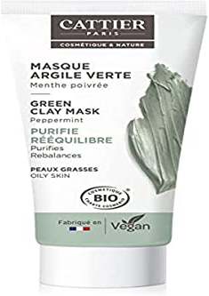 Cattier Mini Maschera - Argilla verde, pelle grassa, 30 ml