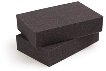 mySchaumstoff Schaumstoffplatte PU RG 26/35F Schaumstoff schwarz anthrazit 100x200 cm 3 cm