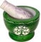 Divit Shilp Mortar and Pestle, Made of Heavy Duty Polished Hard Stone, Natural Stone Grinder For Spices, Pastes, Herbs, Seasoning etc. (Green Tree of Life)