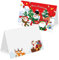 HOWAF 30 Marque Place de Noël Anniversaire Porte Nom Table en Papier Père Noël Arbre de Noël Cartes Porte Prénom Carte de Place Marque Table de Noël pour Décoration de Noël de Mariage de Fête d'hiver
