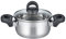 ELO 12117 Bratentopf m.GD 16 cm Serie Turmalin, Induktion, Edelstahl satiniert, rutschfeste Kunststoffgriffe, mit Literskala und Öl-Dosier-System