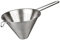 Colador Chino, Colador Chino Varilla, diámetro 20 cm, Acero Inoxidable con Mango, Forma cónica,Plateado, Cocina