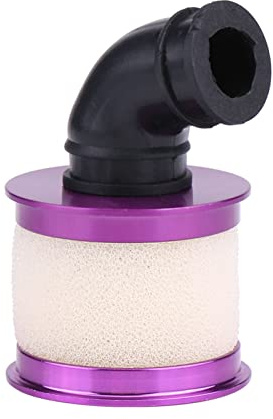 Filtro Aria RC, Filtro Aria con Cappuccio in Lega di Alluminio con Spugna Filtrante per Motore 1/8 Power Ricambi Motore RC Accessori Auto Modello(Purple)