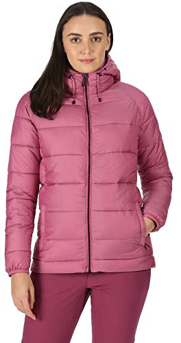 Regatta Toploft II-Piumino Imbottito da Donna con Cappuccio Cappotto, Viola, 14