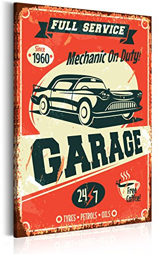 B&D XXL - Akustikbild Garage Auto Poster, Schallschutz, Wohnzimmer, Büro