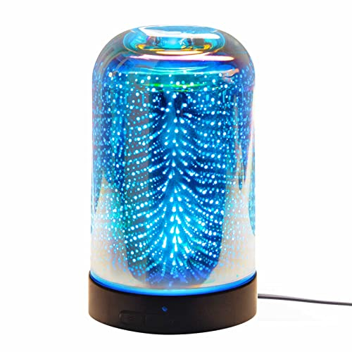 Candle-Brothers Aroma Diffusor für ätherische Öle | Luftbefeuchter Für Zuhause | Aroma Diffuser Glas Klano | 100ml Wassertank | Aromatherapie für Yoga