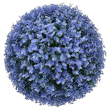 HUHJYUGE Kunstpflanze Kugel Formschnitt Runde 30cm, Realistische Buchsbaumkugel Plastik, Wetterfest Dekorative Grünkugeln, für Rasen Im Freien, Innenbereich, Gartendekoration