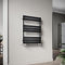 ELEGANT Flat Panel Heated Towel Rail Black Bathroom Ladder Radiator 800 x 600 mm Central Heating Towel Radiator