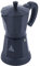 KAUITOPU 300ml Elektrische Espressokocher, 6 Tassen Mokka Kaffeemaschine mit Separatem Boden für Camping Kaffeekocher Aluminium Schwarz