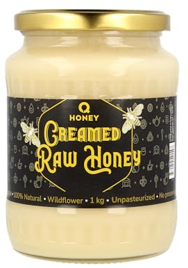Ganadora del Superior Taste Award 2025 - Miel Cremosa Cruda Untable 1kg, Suave y sin Cristalización, Natural, No Filtrada ni Pasteurizada
