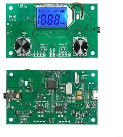 PETSTIBLE Modulo di controllo del ricevitore FM, per DSP e PLL, modulo ricevitore radio FM stereo digitale fai da te con controllo seriale (87-108 MHz)