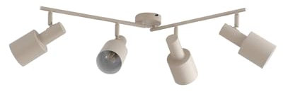 Lindby Strahler Ovelia (Modern) in Creme aus Metall (4 flammig, E27) - Deckenlampe Deckenleuchte Lampe Spot Flurleuchte