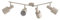 Lindby Strahler Ovelia (Modern) in Creme aus Metall (4 flammig, E27) - Deckenlampe Deckenleuchte Lampe Spot Flurleuchte
