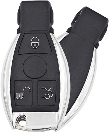 3Button Shell Case Fob For Mercedes Benz E300 E350 E250 A180 E400 E550 | Year 2000+ Supports Original NEC and BGA,Smart Remote Key
