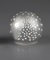 Formano Weihnachtskugel Deko Kugel LED Lampe Weihnachten Standkugel 12 cm matt Silber mit Licht